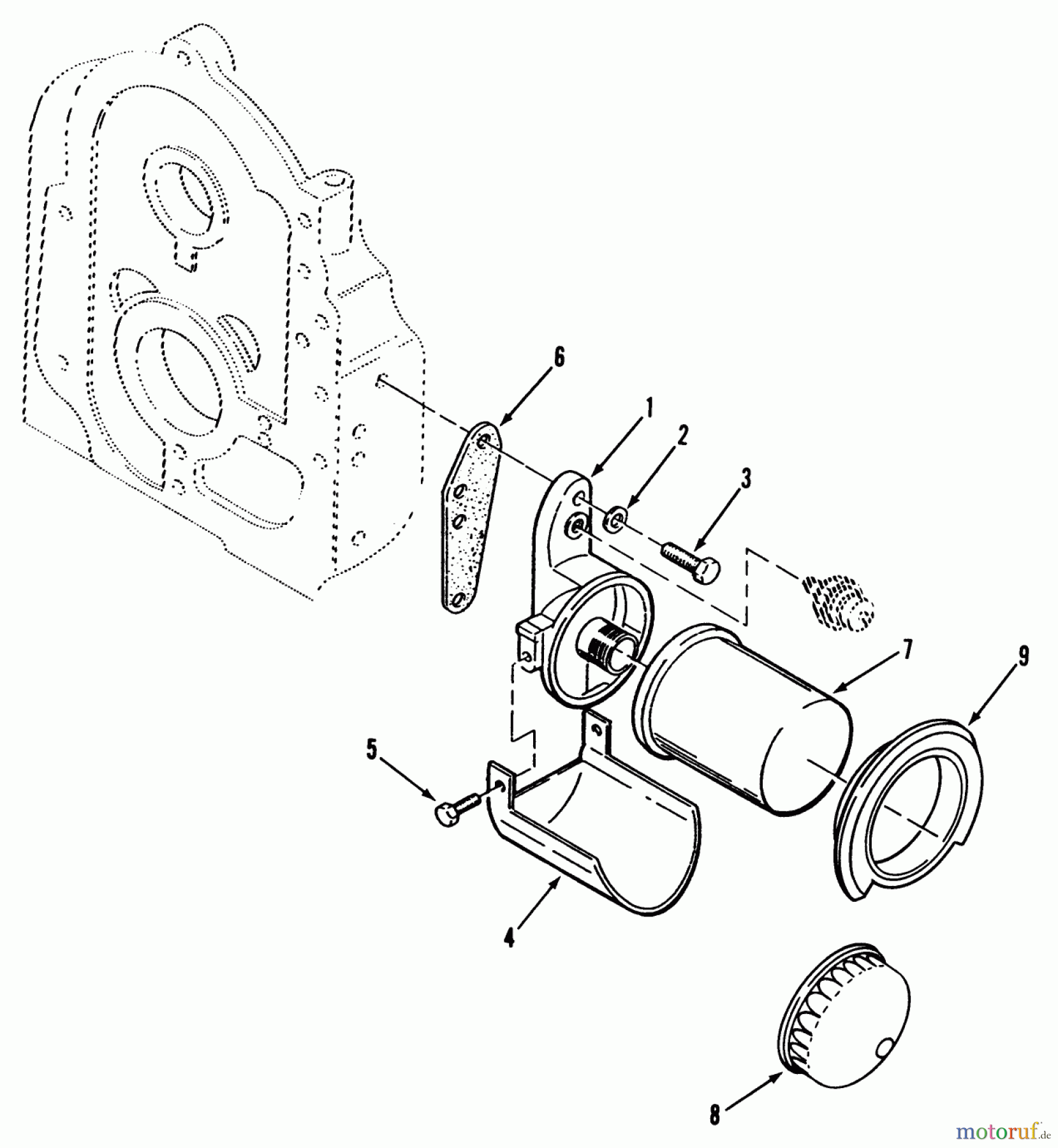 Toro Neu Mowers, Lawn & Garden Tractor Seite 1 31-10K801 (310-8) - Toro 310-8 Garden Tractor, 1990 OIL FILTER