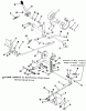 Toro 31-12K802 (312-8) - 312-8 Garden Tractor, 1991 (1000001-1999999) Ersatzteile CLUTCH, BRAKE AND SPEED CONTROL LINKAGE