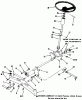 Toro 31-12K802 (312-8) - 312-8 Garden Tractor, 1991 (1000001-1999999) Ersatzteile FRONT AXLE AND STEERING