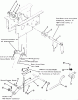 Toro 31-12K802 (312-8) - 312-8 Garden Tractor, 1991 (1000001-1999999) Ersatzteile HYDROSTATIC LIFT LINKAGE 312-H & 416-H