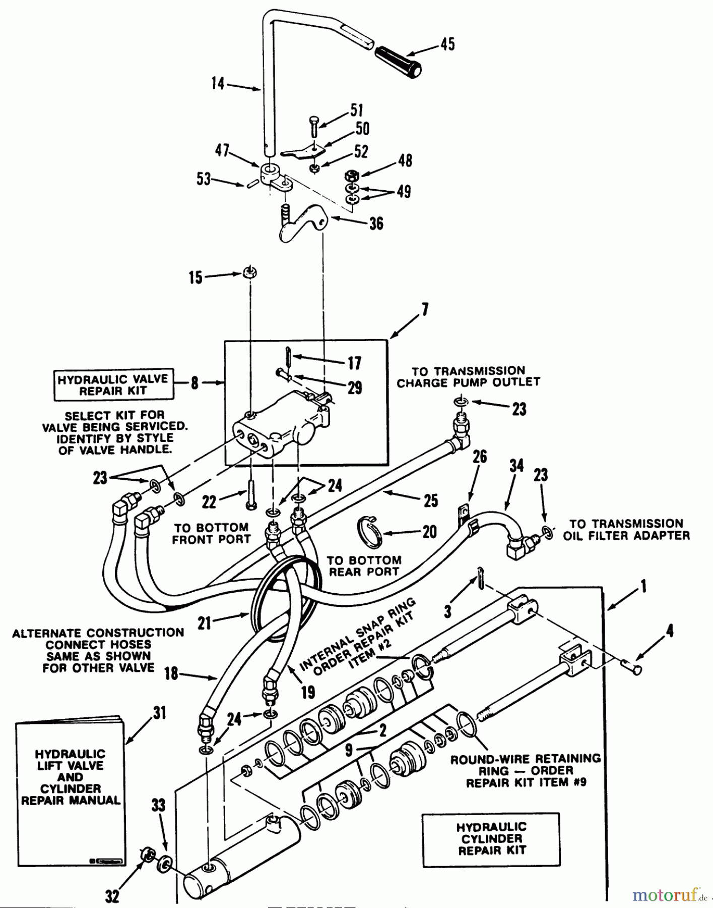 Toro Neu Mowers, Lawn & Garden Tractor Seite 1 31-12K802 (312-8) - Toro 312-8 Garden Tractor, 1991 (1000001-1999999) HYDROSTATIC SYSTEM 312-H, 416-H