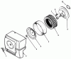 Toro 31-12K802 (312-8) - 312-8 Garden Tractor, 1991 (1000001-1999999) Ersatzteile KOHLER AIR INTAKE