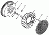 Toro 31-12K802 (312-8) - 312-8 Garden Tractor, 1991 (1000001-1999999) Ersatzteile KOHLER FLYWHEEL