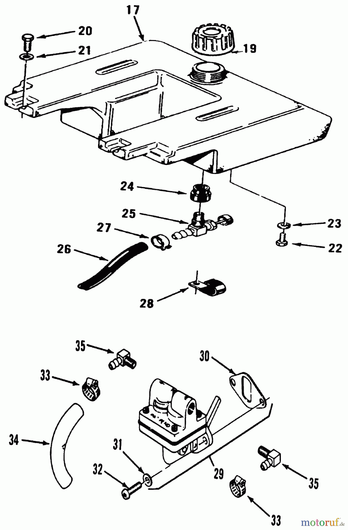 Toro Neu Mowers, Lawn & Garden Tractor Seite 1 31-12K802 (312-8) - Toro 312-8 Garden Tractor, 1991 (1000001-1999999) KOHLER FUEL SYSTEM