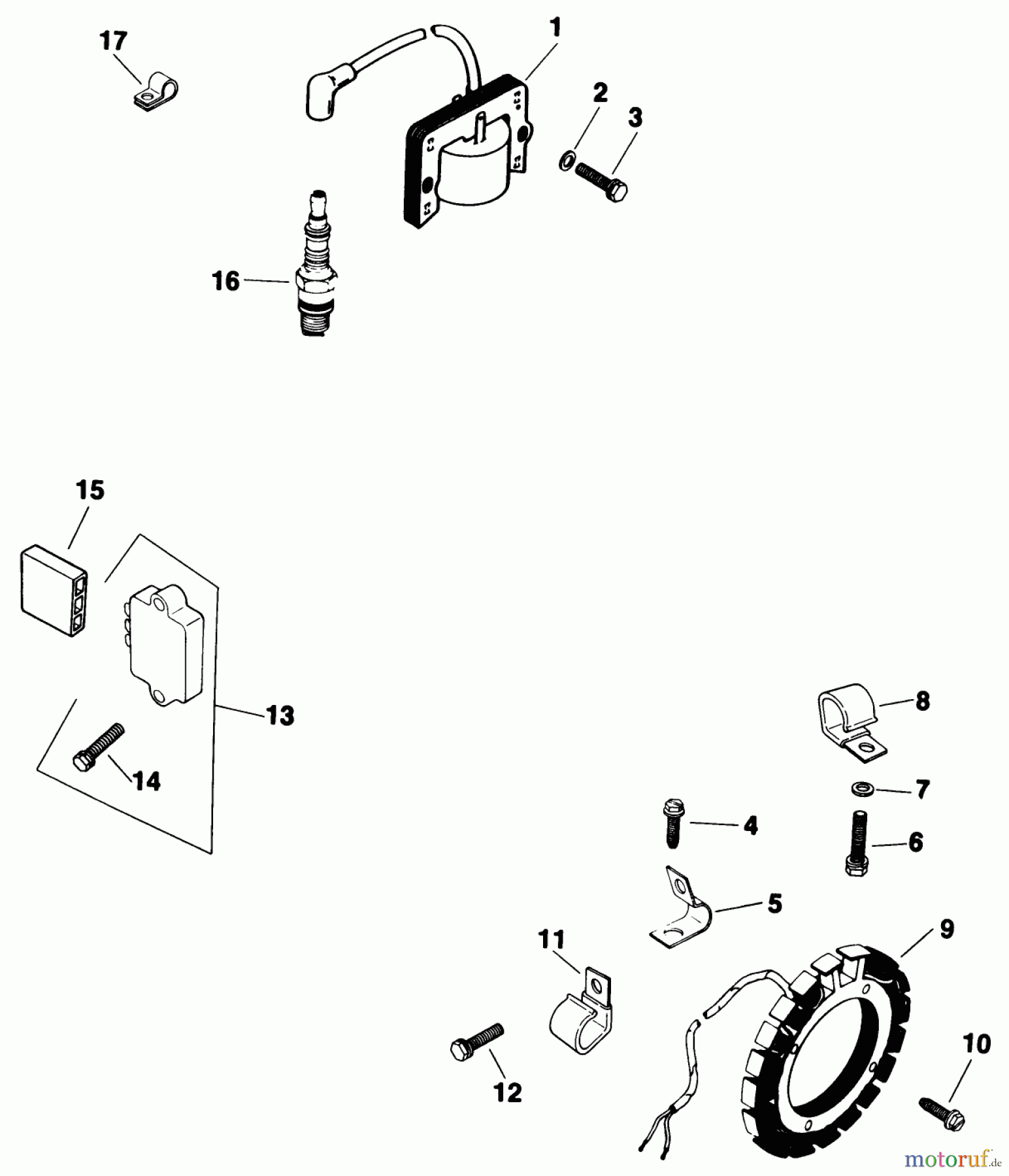 Toro Neu Mowers, Lawn & Garden Tractor Seite 1 31-12K802 (312-8) - Toro 312-8 Garden Tractor, 1991 (1000001-1999999) KOHLER IGNITION SYSTEM