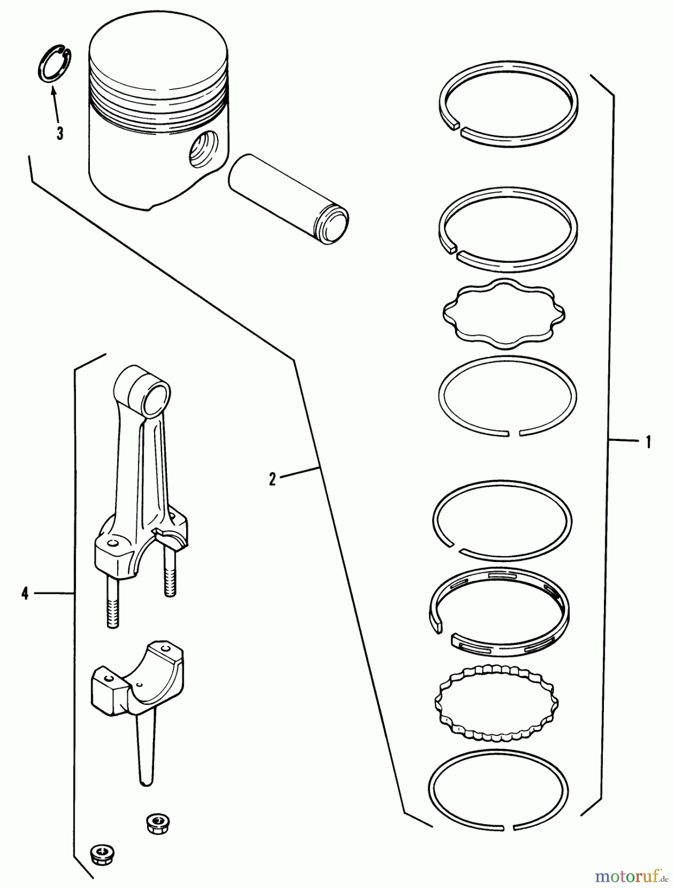 Toro Neu Mowers, Lawn & Garden Tractor Seite 1 31-12K802 (312-8) - Toro 312-8 Garden Tractor, 1991 (1000001-1999999) KOHLER PISTON & RINGS