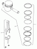 Toro 31-12K802 (312-8) - 312-8 Garden Tractor, 1991 (1000001-1999999) Ersatzteile KOHLER PISTON & RINGS
