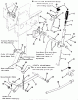 Toro 31-12K802 (312-8) - 312-8 Garden Tractor, 1991 (1000001-1999999) Ersatzteile MANUAL LIFT LINKAGE