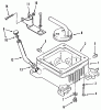 Toro 31-12K802 (312-8) - 312-8 Garden Tractor, 1991 (1000001-1999999) Ersatzteile OIL BASE FILL TUBE AND BRACKET