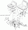 Toro 31-12K802 (312-8) - 312-8 Garden Tractor, 1991 (1000001-1999999) Ersatzteile SEAT