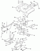 Toro 31-12K802 (312-8) - 312-8 Garden Tractor, 1991 (1000001-1999999) Ersatzteile SHEET METAL AND COVERS #3