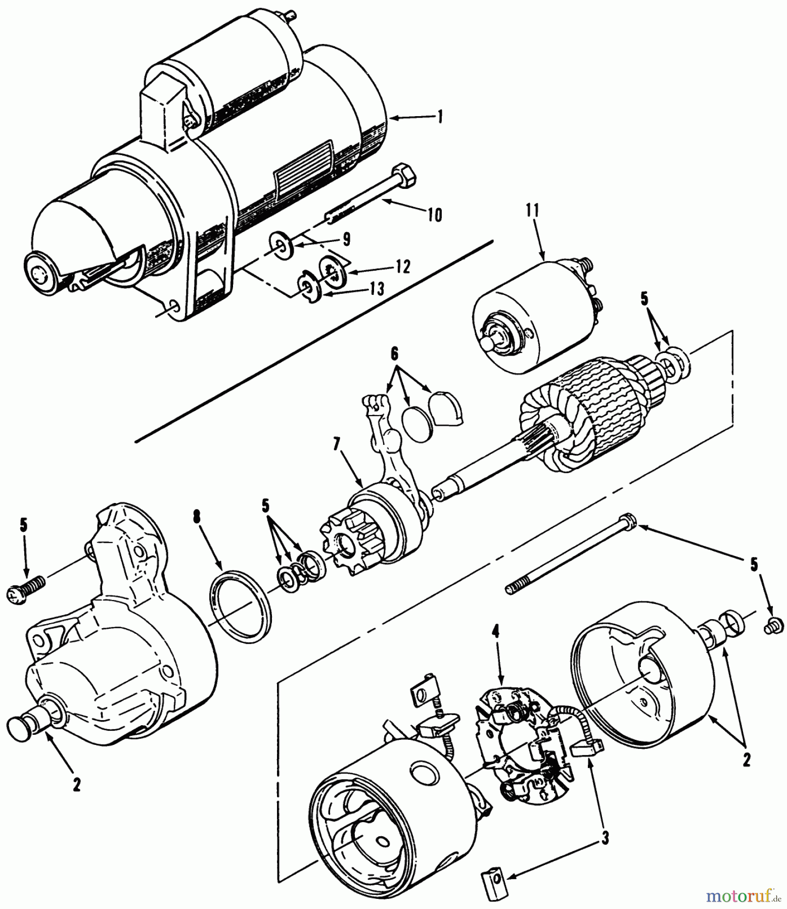 Toro Neu Mowers, Lawn & Garden Tractor Seite 1 31-12K802 (312-8) - Toro 312-8 Garden Tractor, 1991 (1000001-1999999) STARTER