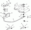 Toro 31-12K802 (312-8) - 312-8 Garden Tractor, 1991 (1000001-1999999) Ersatzteile THROTTLE CHOKE AND FUEL CONTROLS