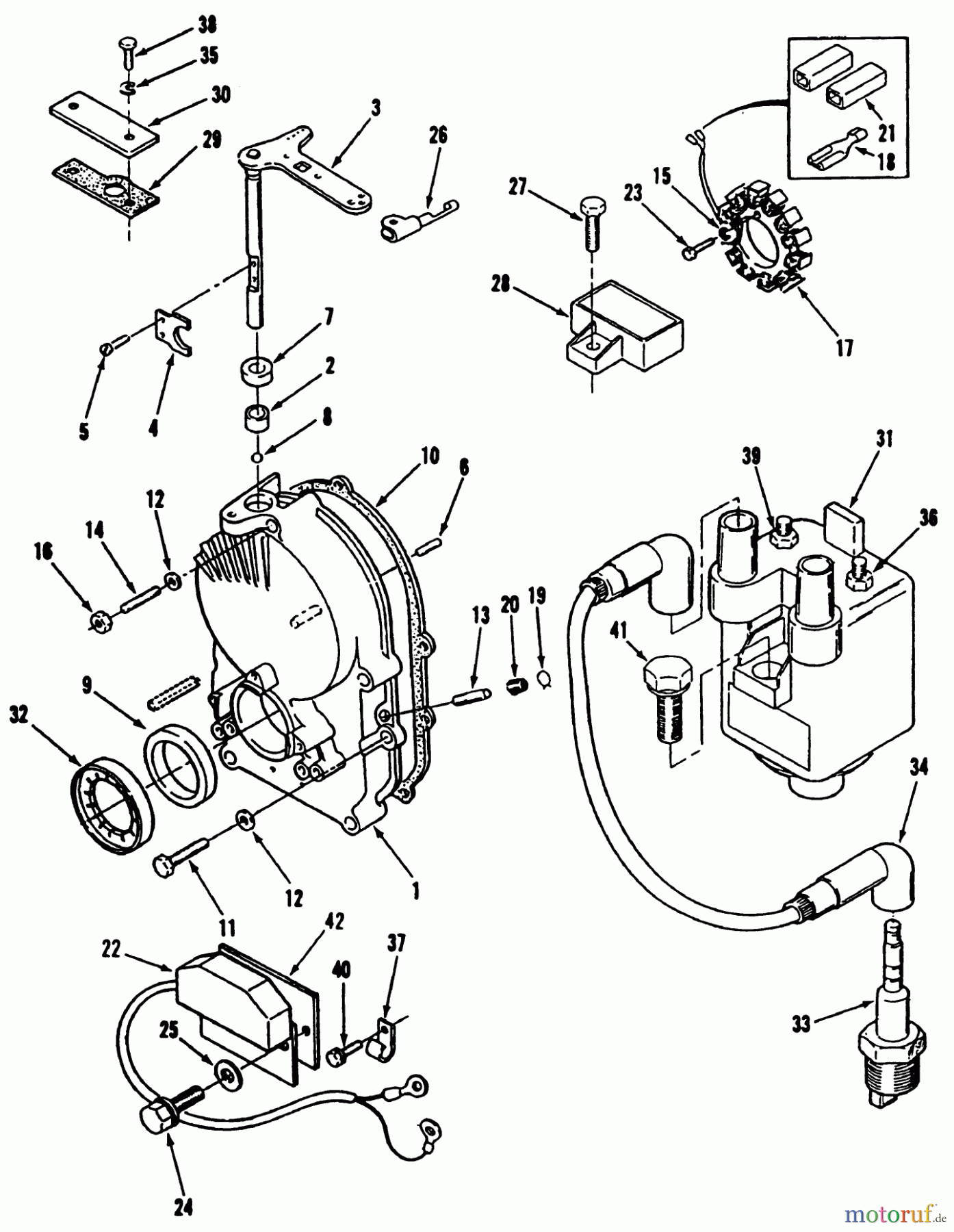 Toro Neu Mowers, Lawn & Garden Tractor Seite 1 51-12KE02 (312-H) - Toro 312-H Garden Tractor, 1992 (2000001-2999999) GEARCASE AND IGNITION CONTROLS POWER PLUS