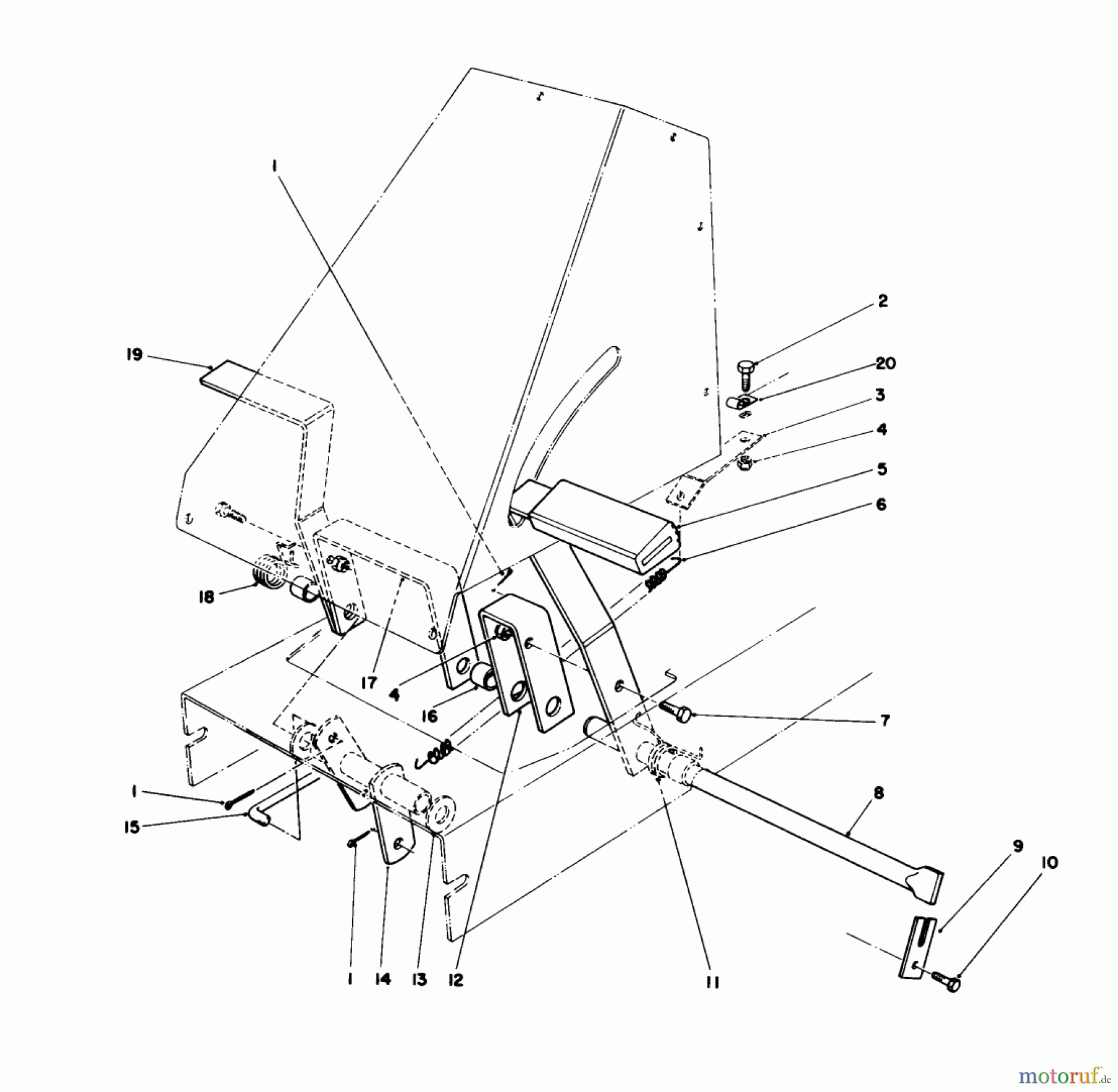 Toro Neu Mowers, Rear-Engine Rider 56138 (8-32) - Toro 8-32 Rear Engine Rider, 1987 (7000001-7999999) BRAKE & CLUTCH ASSEMBLY