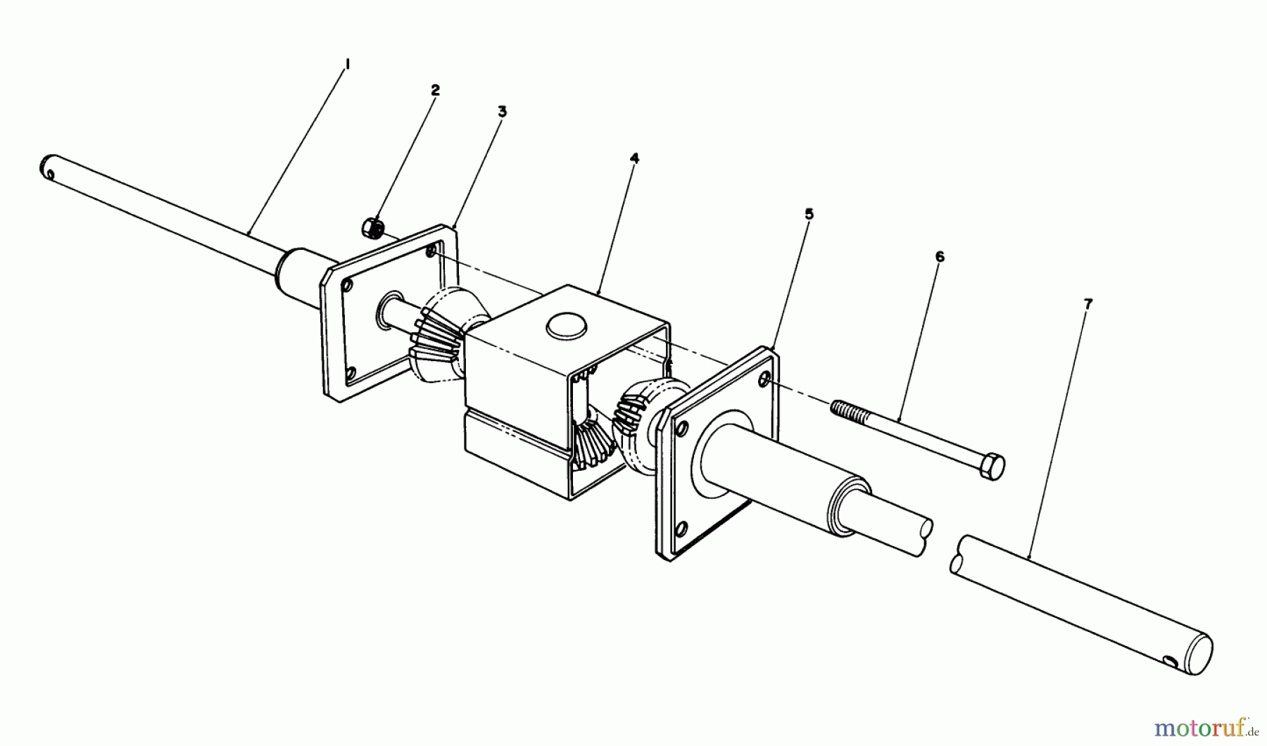 Toro Neu Mowers, Rear-Engine Rider 56145 (8-32) - Toro 8-32 Rear Engine Rider, 1987 (7000001-7999999) DIFFERENTIAL ASSEMBLY