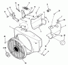 Toro C1-20OE02 (520-HC) - 520-HC Garden Tractor, 1989 Ersatzteile BLOWER HOUSING AND GOVERNOR
