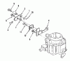Toro C1-20OE02 (520-HC) - 520-HC Garden Tractor, 1989 Ersatzteile CHOKE LINKAGE