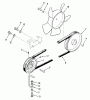 Toro C1-20OE02 (520-HC) - 520-HC Garden Tractor, 1989 Ersatzteile DRIVE BELT AND PULLEYS