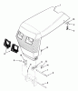 Toro C1-20OE02 (520-HC) - 520-HC Garden Tractor, 1989 Ersatzteile SHEET METAL AND COVERS #1