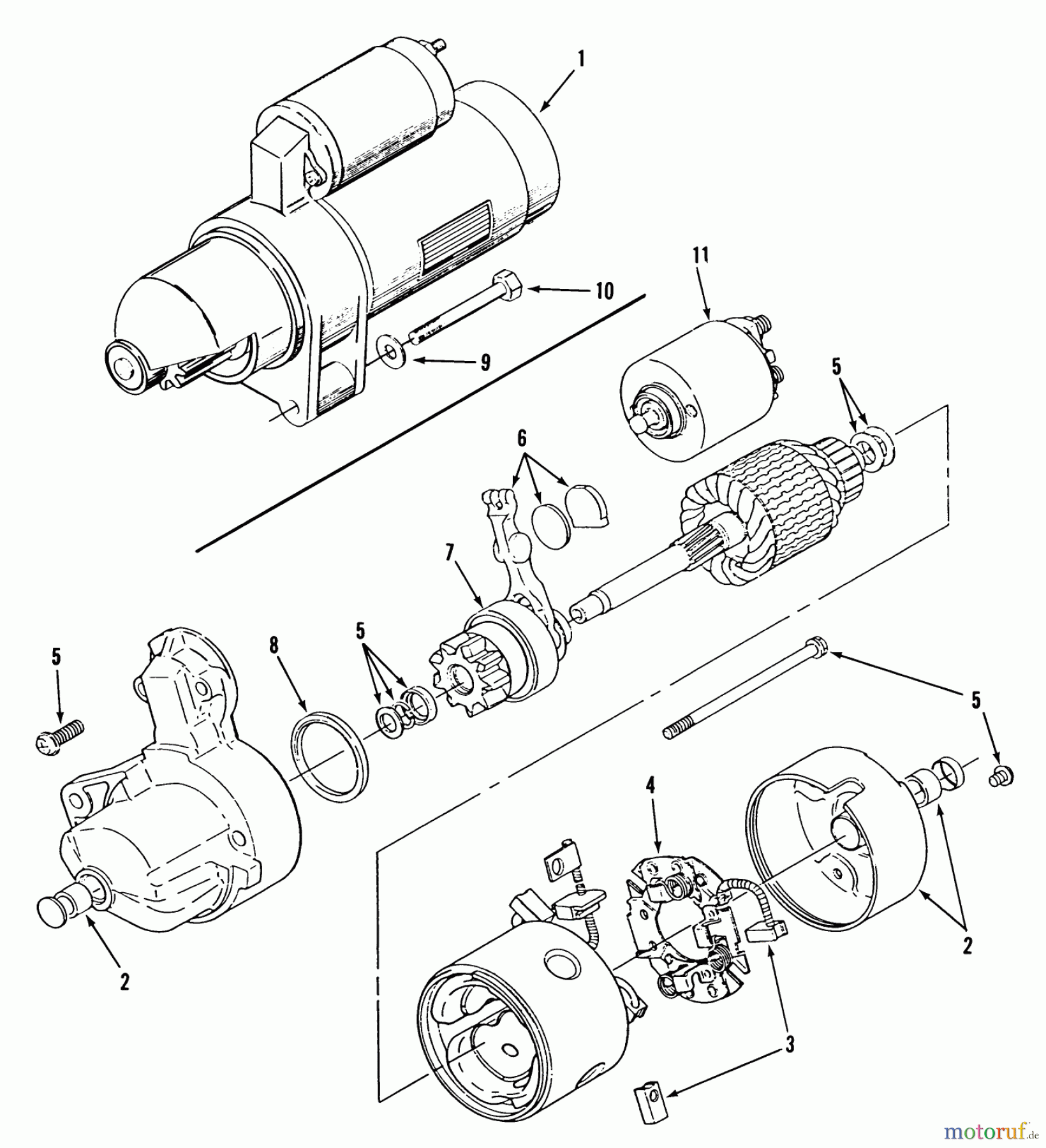  Toro Neu Mowers, Lawn & Garden Tractor Seite 1 31-18OE01 (518-H) - Toro 518-H Garden Tractor, 1988 STARTER