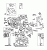 Toro 56145 (8-32) - 8-32 Rear Engine Rider, 1987 (7000001-7999999) Ersatzteile ENGINE BRIGGS & STRATTON MODEL NO. 191707-2161-01 8 H.P. REAR ENGINE RIDER ELECTRIC MODEL 56145 #1