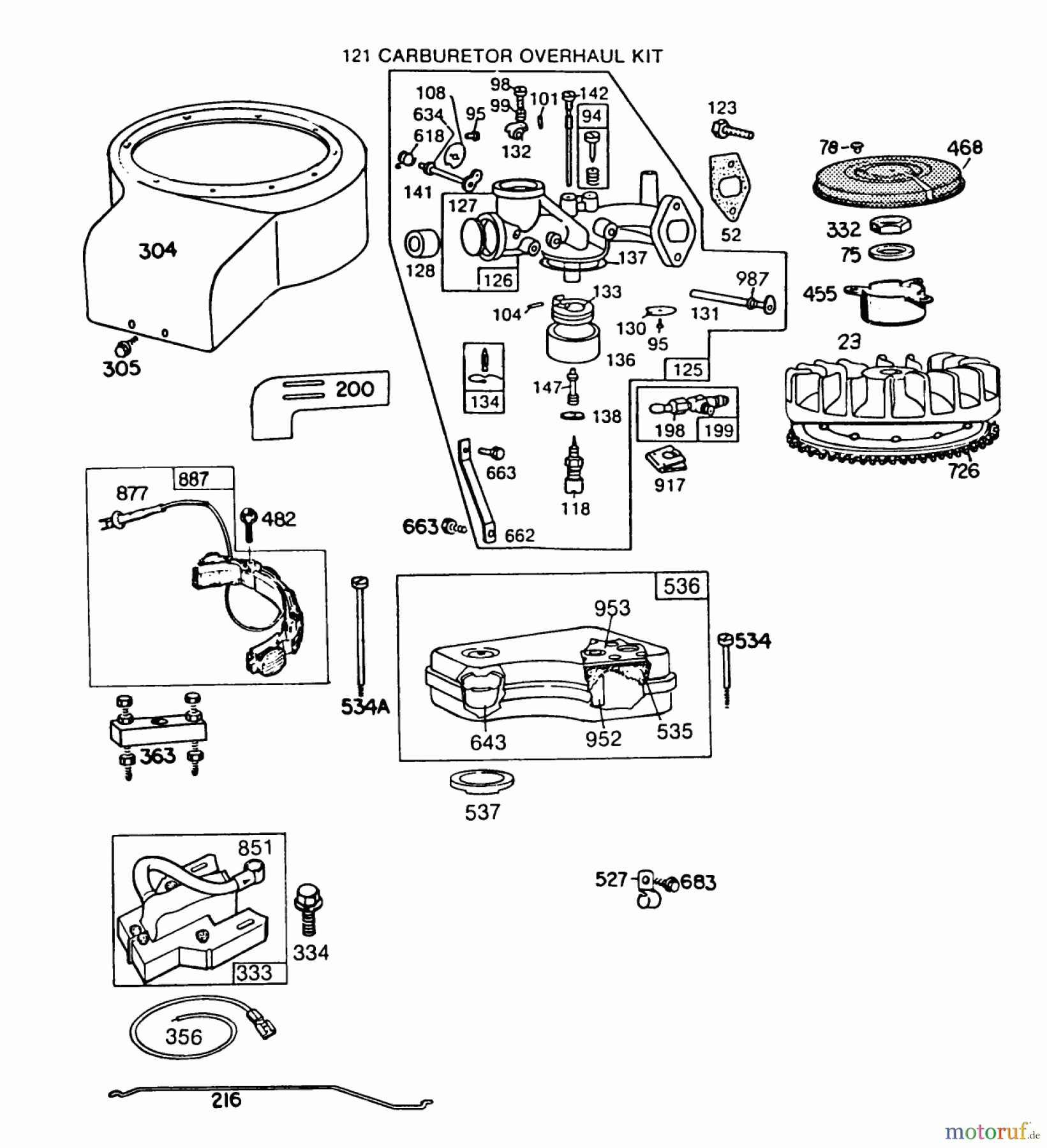 Toro Neu Mowers, Rear-Engine Rider 56145 (8-32) - Toro 8-32 Rear Engine Rider, 1987 (7000001-7999999) ENGINE BRIGGS & STRATTON MODEL NO. 191707-2161-01 8 H.P. REAR ENGINE RIDER ELECTRIC MODEL 56145 #2