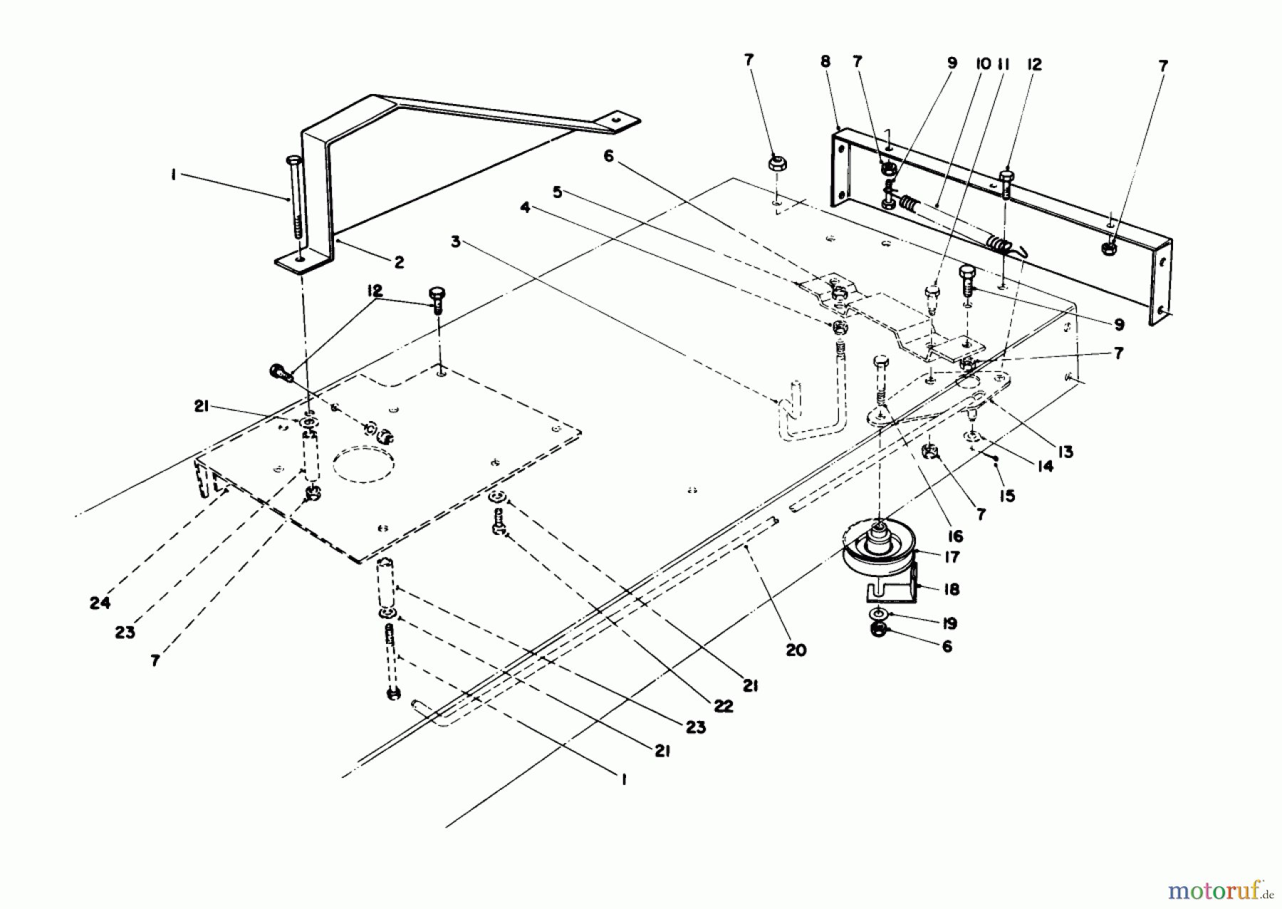 Toro Neu Mowers, Rear-Engine Rider 56145 (8-32) - Toro 8-32 Rear Engine Rider, 1987 (7000001-7999999) TRACTION ASSEMBLY