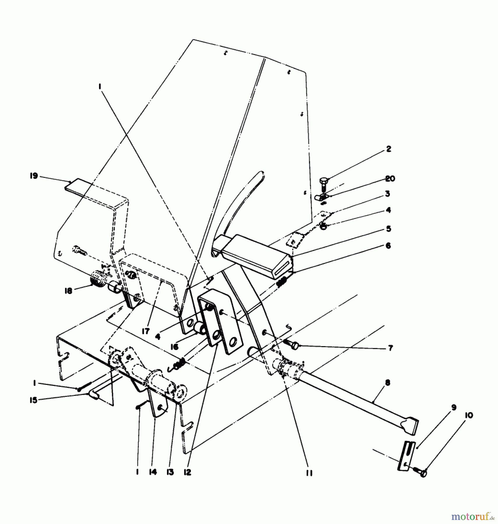 Toro Neu Mowers, Rear-Engine Rider 56145 (8-32) - Toro 8-32 Rear Engine Rider, 1988 (8000001-8999999) BRAKE & CLUTCH ASSEMBLY