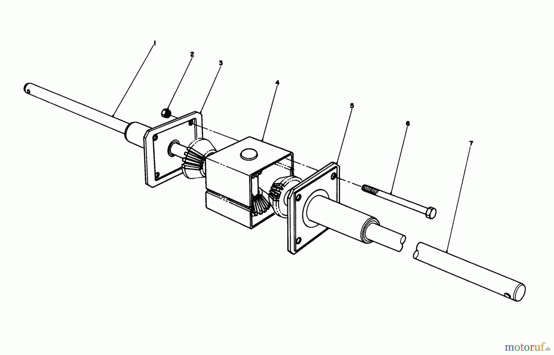Toro Neu Mowers, Rear-Engine Rider 56145 (8-32) - Toro 8-32 Rear Engine Rider, 1988 (8000001-8999999) DIFFERENTIAL ASSEMBLY