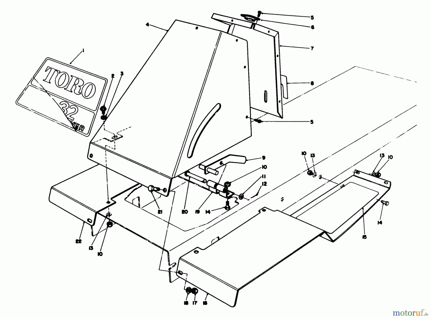 Toro Neu Mowers, Rear-Engine Rider 56145 (8-32) - Toro 8-32 Rear Engine Rider, 1988 (8000001-8999999) FRONT TOWER ASSEMBLY