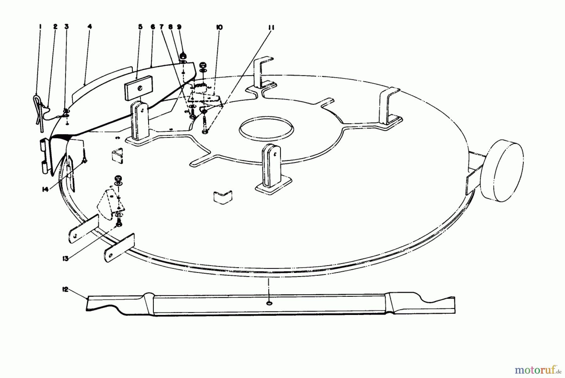 Toro Neu Mowers, Rear-Engine Rider 56145 (8-32) - Toro 8-32 Rear Engine Rider, 1988 (8000001-8999999) MULCHER KIT MODEL 59155 (OPTIONAL)