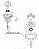 Toro 32-11BX01 (211-5) - 211-5 Tractor, 1987 Ersatzteile ENGINE PULLEY & PTO CLUTCH