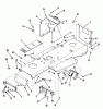 Toro 32-11BX01 (211-5) - 211-5 Tractor, 1987 Ersatzteile FRAME, SHEET METAL AND COVERS #1