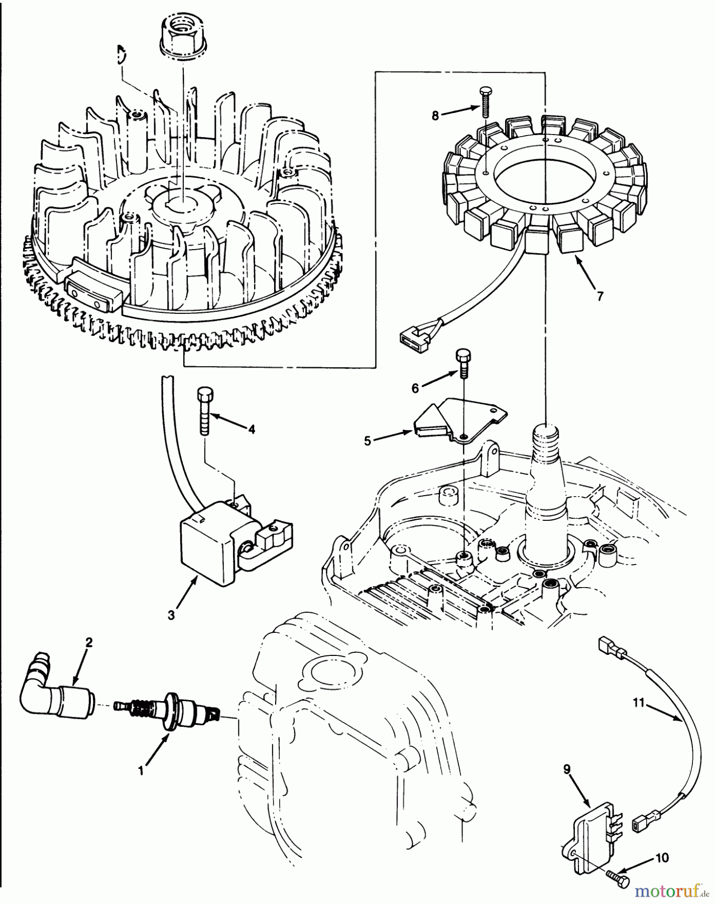  Toro Neu Mowers, Lawn & Garden Tractor Seite 1 32-12OE01 (212-H) - Toro 212-H Tractor, 1990 IGNITION