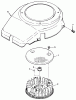 Toro 32-12OE02 (212-H) - 212-H Tractor, 1991 (1000001-1999999) Ersatzteile 12HP ENGINE FLYWHEEL & COVER ASSEMBLY