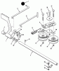 Toro 32-12OE02 (212-H) - 212-H Tractor, 1991 (1000001-1999999) Ersatzteile BRAKE & IDLER ASSEMBLY (210-H & 212-H)