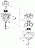 Toro 32-12OE02 (212-H) - 212-H Tractor, 1991 (1000001-1999999) Ersatzteile ENGINE PULLEY & PTO CLUTCH ASSEMBLY