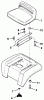 Toro 32-12OE02 (212-H) - 212-H Tractor, 1991 (1000001-1999999) Ersatzteile SEAT ASSEMBLY (210-5 & 210-H)