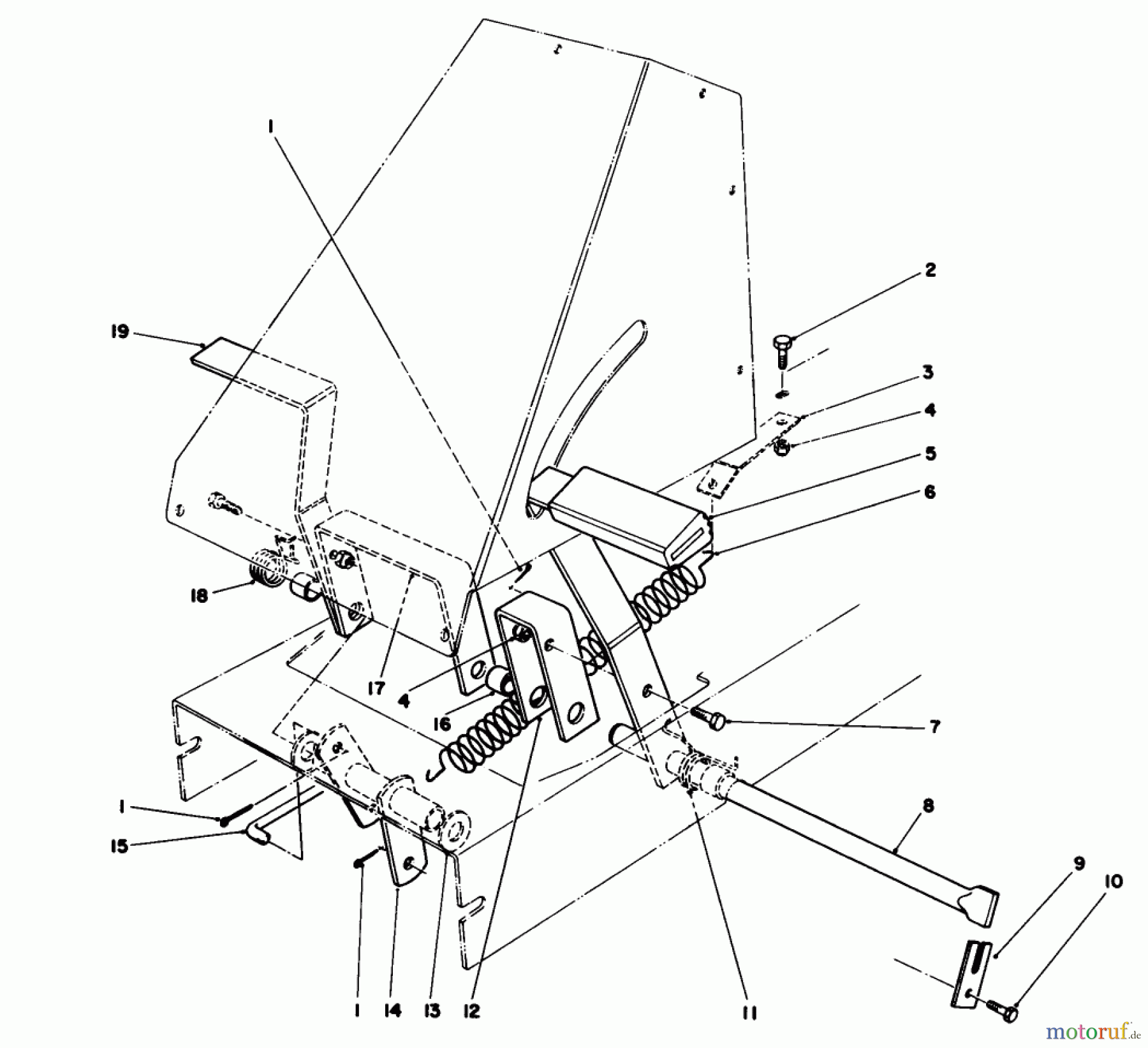 Toro Neu Mowers, Rear-Engine Rider 56145 (8-32) - Toro 8-32 Rear Engine Rider, 1989 (9000001-9999999) BRAKE & CLUTCH ASSEMBLY