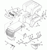 Toro 32-10BE03 (210-H) - 210-H Tractor, 1992 (2000001-2999999) Ersatzteile BODY ASSEMBLY