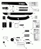 Toro 32-10BE03 (210-H) - 210-H Tractor, 1992 (2000001-2999999) Ersatzteile DECAL & MISCELLANEOUS PARTS ASSEMBLY