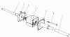 Toro 56145 (8-32) - 8-32 Rear Engine Rider, 1989 (9000001-9999999) Ersatzteile DIFFERENTIAL ASSEMBLY