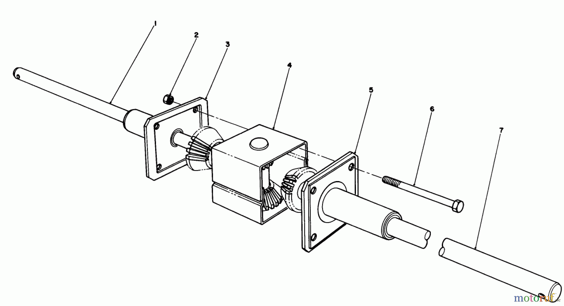 Toro Neu Mowers, Rear-Engine Rider 56145 (8-32) - Toro 8-32 Rear Engine Rider, 1989 (9000001-9999999) DIFFERENTIAL ASSEMBLY