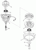 Toro 32-10BE03 (210-H) - 210-H Tractor, 1992 (2000001-2999999) Ersatzteile ENGINE PULLEY & PTO CLUTCH ASSEMBLY