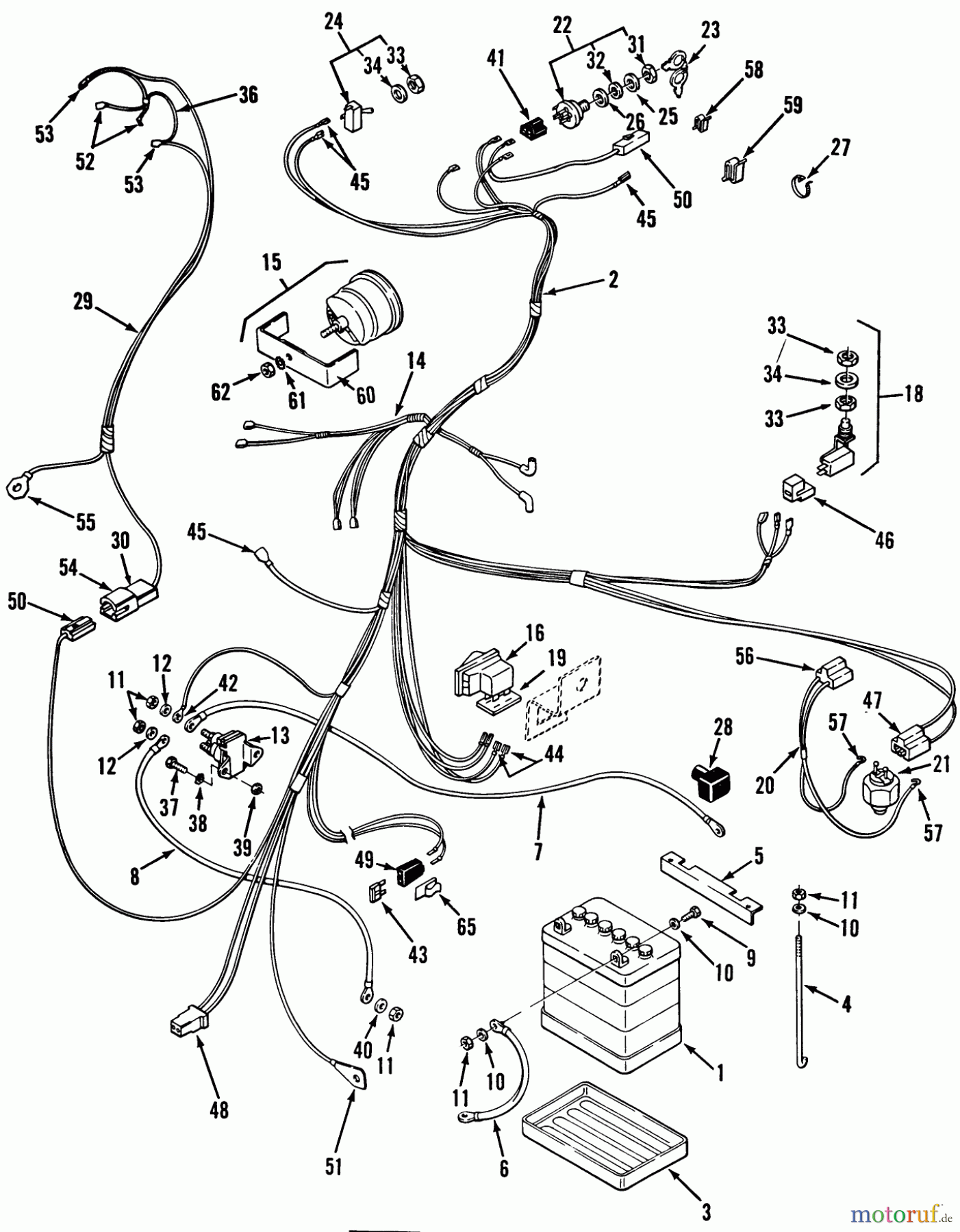 Toro Neu Mowers, Lawn & Garden Tractor Seite 1 32-11B301 (211-3) - Toro 211-3 Tractor, 1987 ELECTRICAL SYSTEM