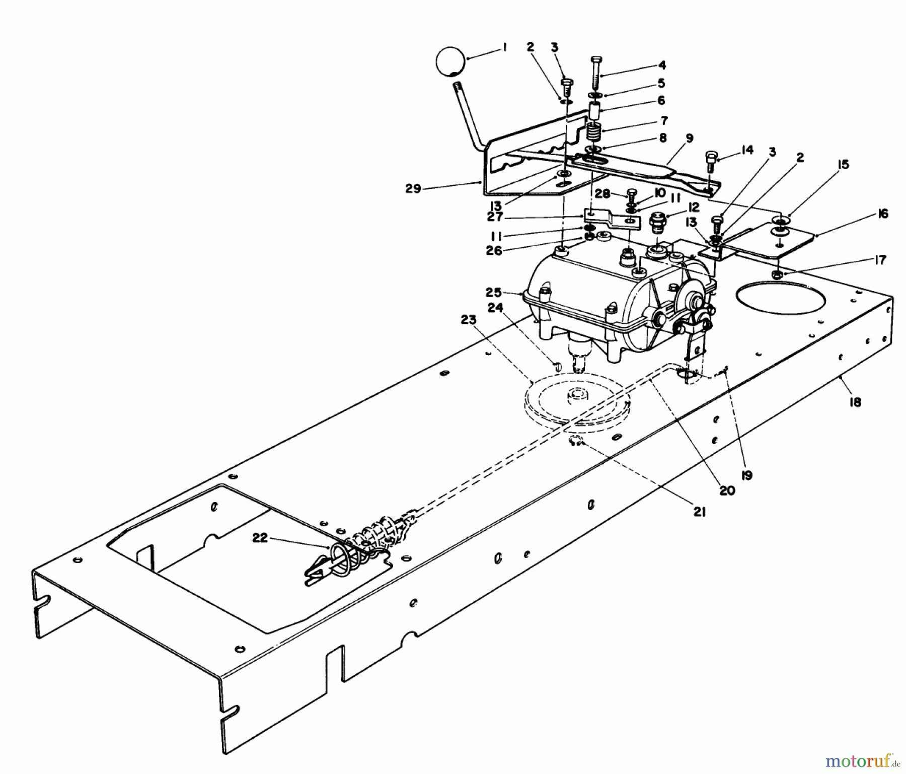 Toro Neu Mowers, Rear-Engine Rider 56145 (8-32) - Toro 8-32 Rear Engine Rider, 1989 (9000001-9999999) TRANSMISSION LINKAGE ASSEMBLY
