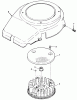 Toro 32-120EA1 (212-H)- 212-H Tractor, 1991 (1000001-1999999) Ersatzteile 12HP ENGINE FLYWHEEL AND COVER ASSEMBLY