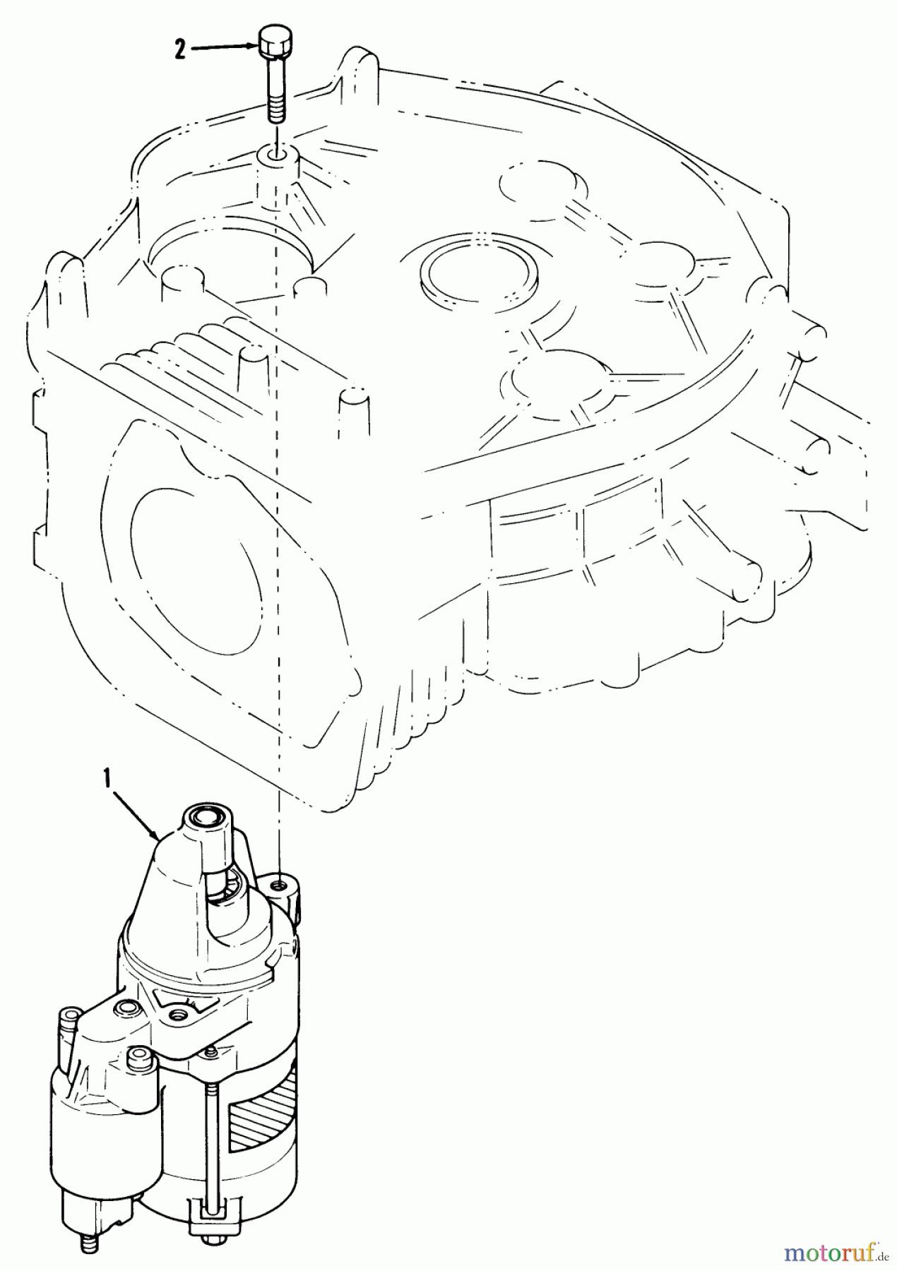  Toro Neu Mowers, Lawn & Garden Tractor Seite 1 32-120EA1 (212-H)- Toro 212-H Tractor, 1991 (1000001-1999999) 12HP ENGINE STARTER ASSEMBLY