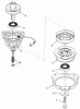 Toro 32-120EA1 (212-H)- 212-H Tractor, 1991 (1000001-1999999) Ersatzteile ENGINE PULLEY AND PTO CLUTCH